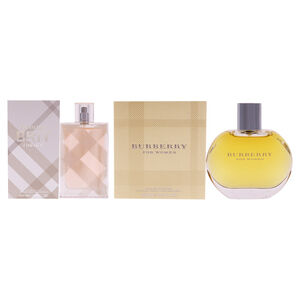 Burberry Brit and Burberry by Burberry - 2 Pc 3.3 oz EDP Spray, 3.3 oz EDT Spray